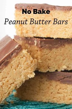 Reese's Peanut Butter Bars, No Bake Peanut Butter Bars, Peanut Butter Bars Recipe, Peanut Butter Cups Recipe, No Bake Peanut Butter, Peanut Butter No Bake, Butter Bars, Lost 100 Pounds, Peanut Butter Desserts