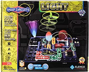 Amazon.com: Snap Circuits LIGHT Electronics Exploration Kit | Over 175 Exciting STEM Projects | Full Color Project Manual | 55+ Snap Circuits Parts | STEM Educational Toys for Kids 8+,Multi : Everything Else Flying Crafts, Simple Machine Projects, Cool Electronic Gadgets, Preschool Fine Motor Skills, Snap Circuits, Light Science, Simple Machine, Preschool Fine Motor, Engineering Gifts