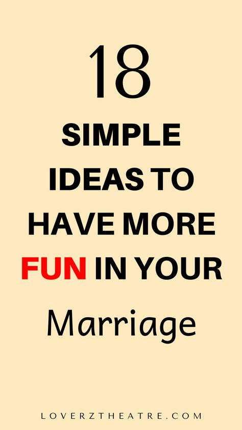 Couples who have fun together stay together. Are you looking for marriage tips on how to make your marriage fun? Do you need proper guidance on simple ways to add fun to your marriage every day? Check out these 18 ways to bring fun into your marriage. These are the best bonding ideas for married couples How To Make Your Marriage Better, How To Improve Your Marriage, Fun Bonding Activities, Successful Marriage Tips, Be A Better Wife, Husband Ideas, Just The 2 Of Us, Ideas For Married Couples, Happy Marriage Tips