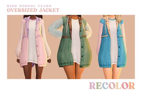 Sims 4 High School, Sims Love, Sims 4 Stories, Engagement Photo Outfits Fall, Cc Mods, Oversized Clothes, Sims 4 Cc Skin, Sims 4 Mm, High School Years