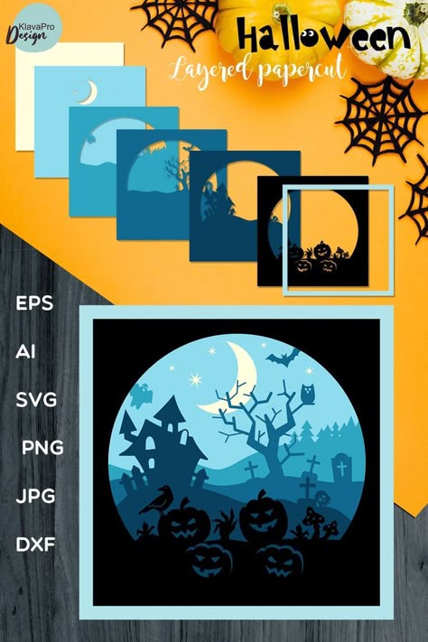 Celebrate the season with unique layered fall SVG projects! Discover free files ideal for Cricut creations that add charm and warmth to your autumn decor. Halloween Shadow Boxes Diy, 3d Haunted House, Haunted House Svg, Svg Projects, Halloween Shadow, Cut Crafts, Halloween Shadow Box, Halloween Paper Crafts, Cricut Halloween