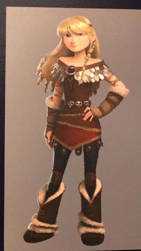 It's a deleted possible outfit for Astrid that HTTYD Hidden world was going to use but didn't. Why didn't they use this outfit for Astrid in the hidden world ??? She looks so bada** and beautiful in it. Astrid Outfit, Httyd Astrid, Hicks Und Astrid, Astrid Hofferson, Astrid Hiccup, The Hidden World, Httyd Art, Httyd 3, Hiccup And Toothless