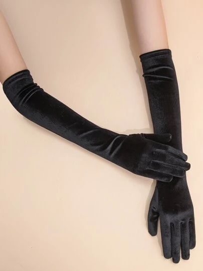 Search black silk gloves | SHEIN USA Black Silk Gloves, Sequence Style, Royalty Clothes, Farewell Sarees, Silk Gloves, Mesh Gloves, Chubby Fashion, Costura Diy, Fantasy Dresses