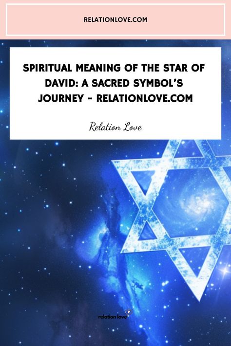 Star of David surrounded by a cosmic backdrop with text discussing its spiritual meaning from relationlove.com. The Star Of David, Taurus And Scorpio, Jewish Symbols, Jewish Culture, Deeper Meaning, Jewish History, Spiritual Symbols, Hidden Messages, Sacred Symbols