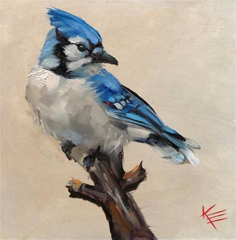 Krista Eaton Gallery of Original Fine Art Bird Painting Acrylic, Watercolor Bird, Painting Art Projects, Blue Jay, Wildlife Art, Birds Painting, Fine Art Gallery, Original Fine Art, Bird Art