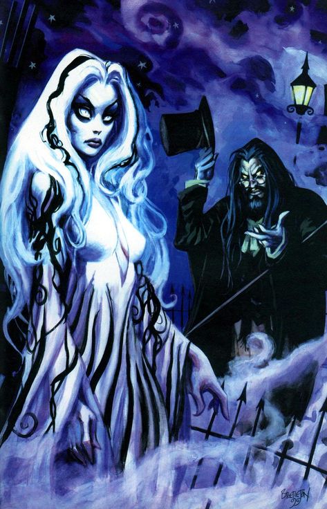 Rob Zombie and wife Sheri Zombie Moon as Living Dead Girl painted by Nocturnal's artist/creator Dan Breneton. Rob Zombie Art, Sherri Moon Zombie, Dan Brereton, Zombie Live, Living Dead Girl, Sheri Moon Zombie, Arte Zombie, Bd Art, White Zombie