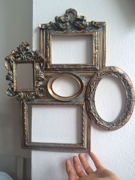 Picture Frame Projects, Victorian Picture Frames, Picture Frame Crafts, Country Lane, Antique Picture Frames, Diy Photo Frames, Vintage Photo Frames, Picture Frame Decor, Diy Picture Frames