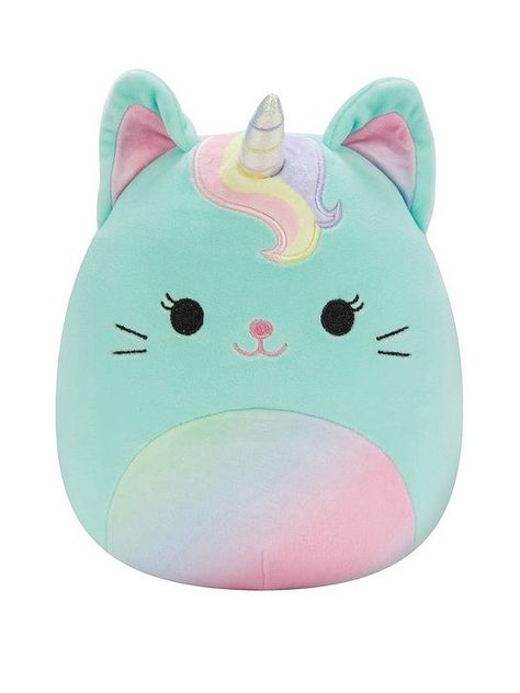 Squishmallow Cake, Unicorn Squishmallow, Christmas Traditions Kids, Free Postcards, Unicorn Cat, Unicorn Toys, Santa Gifts, Cute Plush, Soft Toy