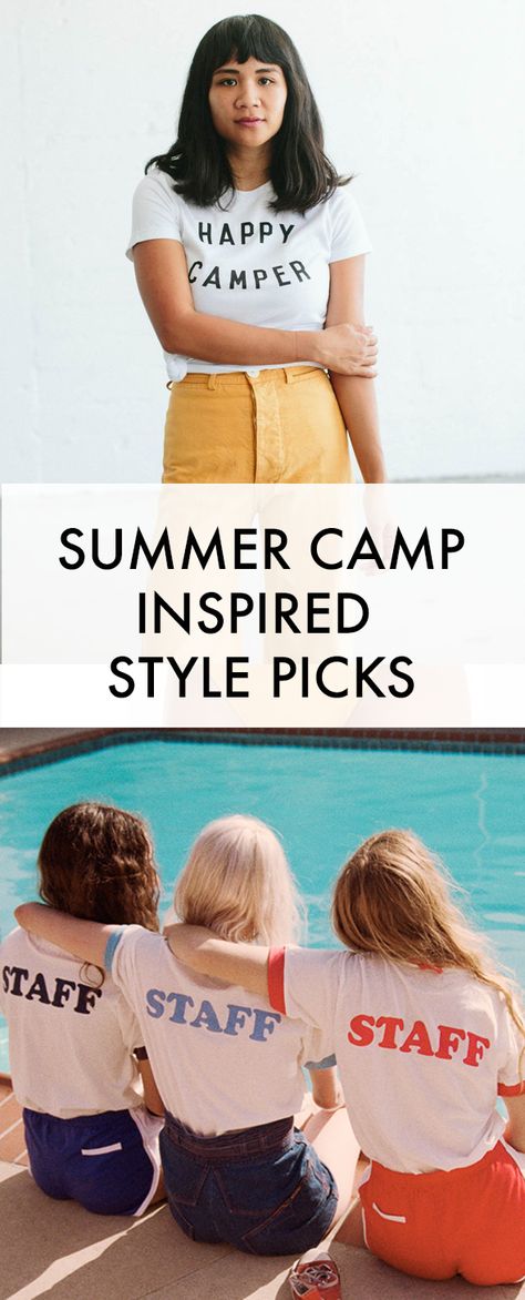 Summer Camp T Shirts, Retro Summer Camp Aesthetic, Kids Summer Camp Themes, Summer Camp Aesthetic Outfits, Summer Camp Party, Summer Camp Shirts, Summer Camp Style, Vintage Summer Camp, Camping Aesthetic Outfits