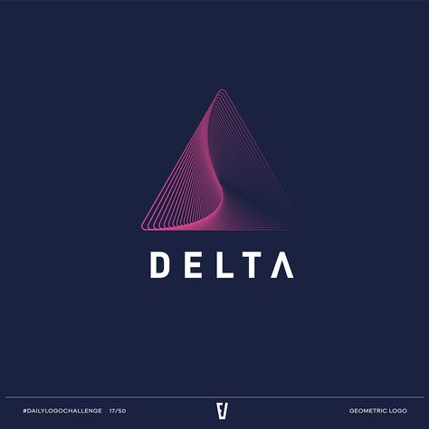 Delta Logo Design, Delta Logo, Logo Challenge, Geometric Logo, Hat Designs, Global Community, Creative Professional, Company Logo, Logo Design