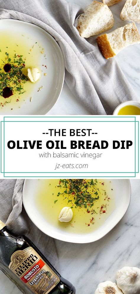 Enjoy the quintessential appetizer from your favorite Italian restaurants at home! Nothing beats bread, olive oil, and balsamic vinegar that’s been jazzed up with some spices and fresh garlic. It’s so simple, yet so amazing! #oliveoil #oliveoildip #filippoberio Olive Oil Bread Dip, Oil Bread Dip, Bread Olive Oil, Dressings Recipes, Olive Oil Dip For Bread, Olive Oil Dip, Best Olive Oil, Bread Dipping Oil, Olive Oil Bread