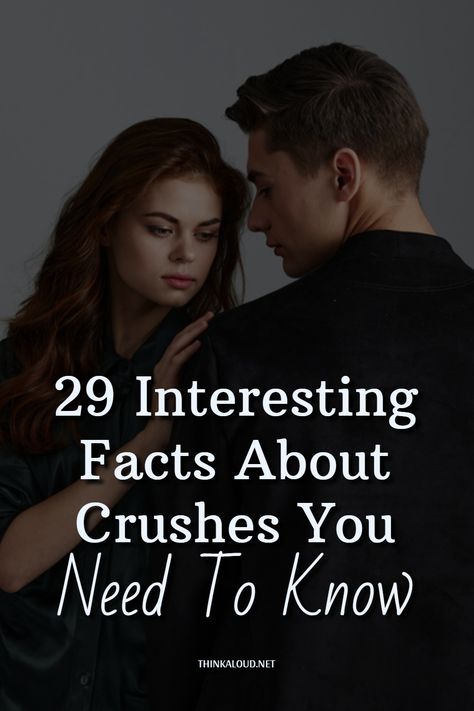 Did you know that when you have a crush, you instantly become more clumsy? Yes, it’s true, and there are many more interesting facts about crushes that I’m happy to share with you. #thinkaloud #pasts #properly #lovequotes #love #loveit #lovely #loveher #loveyou #loveyourself #lovehim #adorable #amor #life #bae #beautiful #couple #coupleblog #couplegoals #couples #cutecouple #cutelove #cuterelationship #feelings #forever #friends #friendship #gf #girl #girlfriend #relationship Did You Know Facts About Love, When You Have A Crush, Facts About Crushes, Unrequited Crush, Facts About Guys, Women Facts, Crush Facts, Unusual Facts, Love Facts