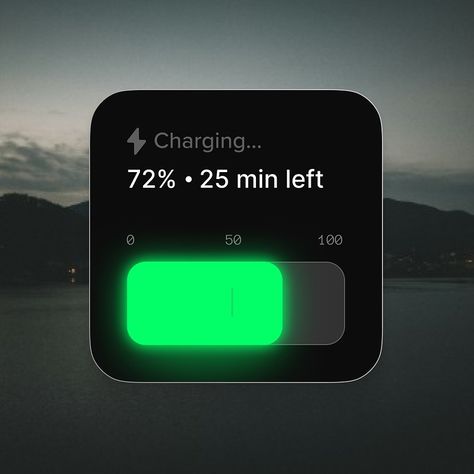 Charging Widget by Christian Chinemerem on Dribbble App Widgets, Watches Design, Ui Design Principles, Digital Minimalism, Ios Ui, App Interface Design, Graphic Design Infographic, Widget Design, Visual Identity Design