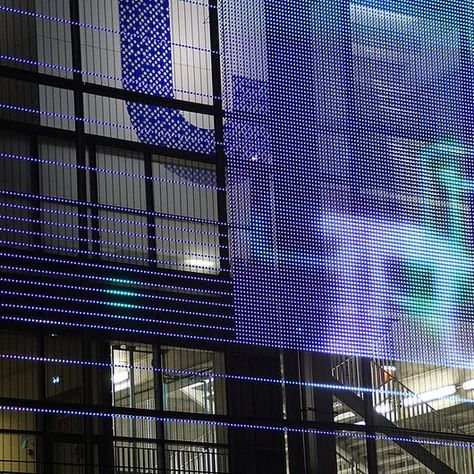 Mall Facade, Shop Facade, Facade Lighting, Modular Structure, Media Wall, Building Facade, Facade Architecture, Wire Mesh, Facade Design