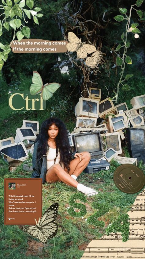 ctrl!!! #sza #ctrl #wallpaper #art #szawallpaper #szaaestethic #homescreen #lockscreen Ctrl Wallpaper, Sza Aesthetic Wallpaper Blue, Ctrl Sza, Sza Ctrl, Hip Hop Wallpaper, Sage Green Wallpaper, Cute Lockscreens, Ios App Iphone, Best Cinematography