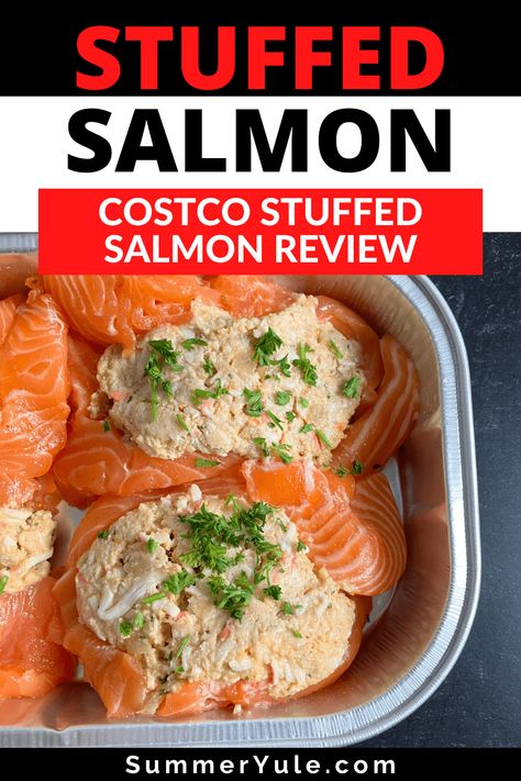 Oven Baked Stuffed Salmon, Crab Stuffed Salmon Air Fryer, Sams Stuffed Salmon, Costco Stuffed Salmon, Baked Stuffed Salmon Recipes Oven, Salmon With Seafood Stuffing, How To Cook Stuffed Salmon, Sams Club Stuffed Salmon Recipes, Air Fryer Stuffed Salmon