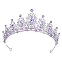 Check this out on Amazon Purple Princess Crown, Quince Crowns Silver And Purple, Purple Tiaras And Crowns, Purple Tiara Aesthetic, Purple Crown Queens, Purple Crown Aesthetic, Purple Crowns, Purple Quinceanera Theme, Lavender Crown