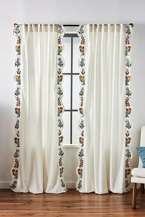 Colors To Brighten A Room, Florida Townhouse, Anthropologie Curtains, Closet Curtain, Chenille Curtains, Anthropologie Home, Bright Dress, Anthropologie Wedding, Tassel Curtains