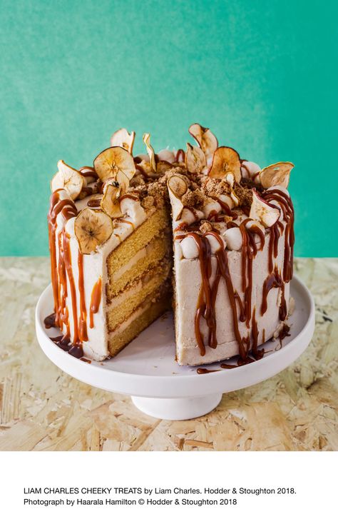 Toffee Apple Crumble Layer Cake | Baking Mad Apple Compote, Apple Crumble Recipe, Layer Cake Recipes, Toffee Apple, Crumble Recipe, British Bake Off, Great British Bake Off, Bake Off, Apple Crumble