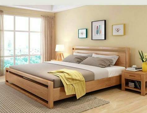 Simple Bed Designs, Wooden Sofa Set Designs, Wood Bed Design, Bed Frame Design, Wooden Bed Design, Bed Design Modern, Simple Bed, Bedroom Bed Design, House Furniture Design