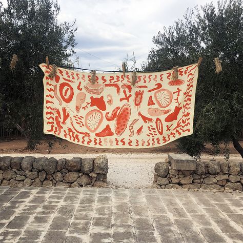 Sublimacion Ideas, Fabric Artwork, Textile Prints Design, Hand Painted Fabric, Silk Scarf Painting, Textile Fiber Art, Hand Painted Silk Scarf, Sicily Italy, Hand Painted Silk