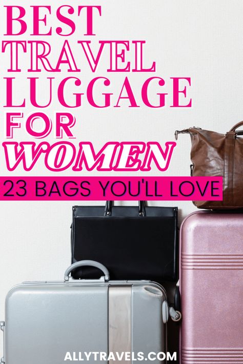 Are you getting ready to invest in some new carry-on bags? Look no further than this list of the best carry-on luggage for women to find the perfect travel bag! Packing Outfits, Luggage For Women, Traveling By Plane, Travel Packing Outfits, Best Travel Luggage, Travel Packing Checklist, Best Travel Bags, Best Suitcases, Perfect Travel Bag