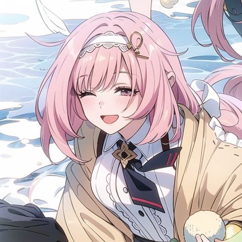 Honkai Impact Elysia Icon, Elysia Honkai Pfp, Elysia Icons Honkai, Honkai Impact Oc, Pink Hair Anime Icon, Elysia Aesthetic, Hi3 Elysia, Honkai Impact Characters, Honkai Impact Pfp