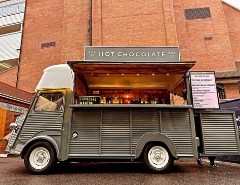 Dive into the world of food truck transformations! Take Box Seventy Seven in Tring, vending heavenly hot chocolate from their retro-styled Citroen HY. Great design and application guys. Behind the scenes, Retro Catering Pods works magic, crafting replica Citroen HY food, catering and promotion trailers for a range of uses, from catering to promotions. https://www.boxseventyseven.com/ #RetroCateringPods w: www.retrocateringpods.co.uk #catering #Marketing #promotions #foodtrailers #chocolate Food Catering, Food Trailer, Ice Cream Truck, Great Design, Food Truck, Hot Cocoa, Hot Chocolate, Diving, Behind The Scenes