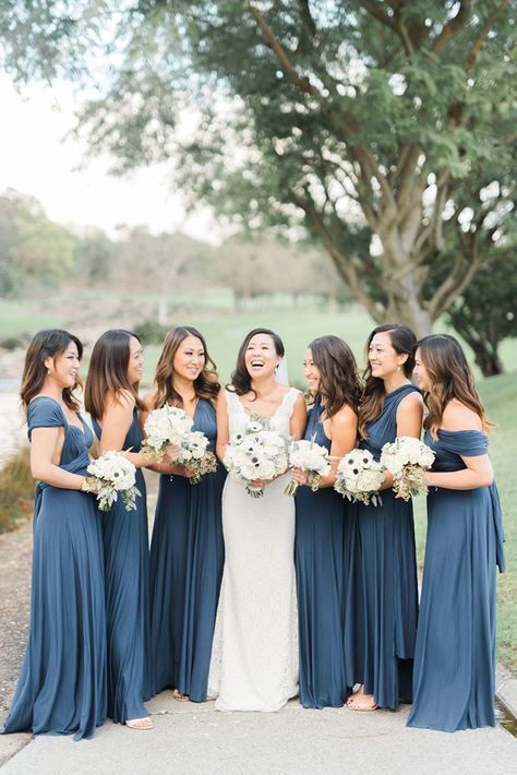 Slate Blue Bridal Party, Winter Blue Bridesmaid Dresses, Bridal Party Blue Dresses, Winter Bridesmaids Dresses, Blue Winter Bridesmaid Dresses, Winter Wedding Bridesmaid Dresses, Navy Blue Bridal Party, Bridal Party Blue, Navy Bridal Party