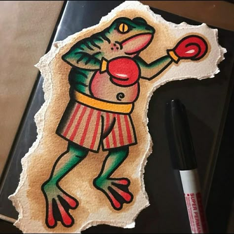 Sailor Jerry Tattoo Flash, Sailor Tattoos, 16 Tattoo, Traditional Tattoo Inspiration, Frog Tattoos, Traditional Tattoo Sleeve, Old School Tattoo Designs, American Tattoos, Traditional Tattoo Design