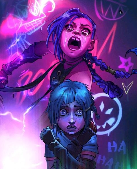 Jinx And Powder, Get Jinx, Jinx Arcane, Jinx League Of Legends, League Of Legends Characters, Lol League Of Legends, Art Films, Kawaii Girl, Mobile Legends