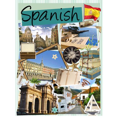 "spanish binder cover..." by forever-sushan on Polyvore Spanish Binder Cover, Notion Pics, Notion Cover, Flat Stanley, School Prep, Binder Cover, French Resources, Prep School, Binder Covers