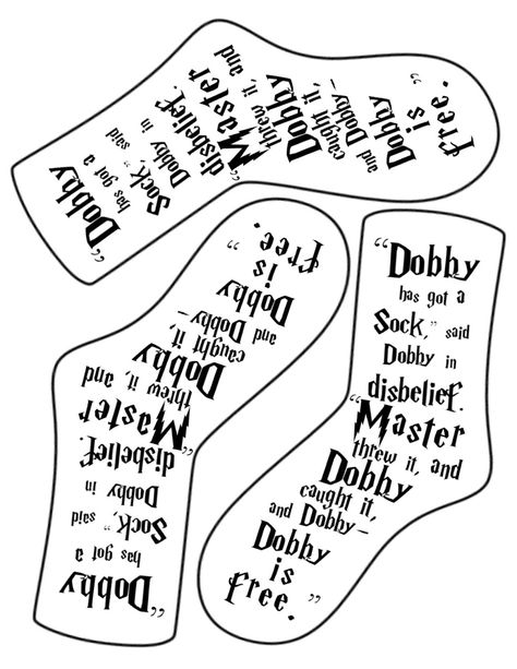 Free Dobby Game, Dobby Svg, Free Dobby Sign, Dobby Socks Laundry, Dobby Sock, Free Dobby, Sock Game, Baby Socks, Sock Patterns