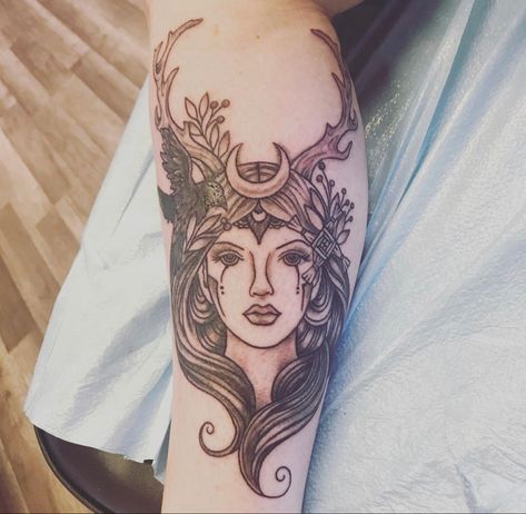 St Brigid Tattoo, Goddess Brigid Tattoo, Brigid Tattoo, Druid Tattoo, Goddess Images, Tattoo 2024, St Brigid, Goddess Tattoo, Celtic Goddess