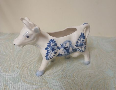 I just added a new item to eBay, Delft Blue Porcelain Hand Painted Cow Creamer Dutch Holland ! #eBay #eBaySeller Holland Beach, Countryside Decor, Cow Creamer, Blue Porcelain, Delft Blue, A Cow, Blue Decor, Delft, Vintage Kitchen