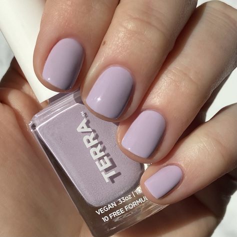 Terra Beauty Bars beautiful Desert Lavender color perfect as transition color from spring to summer. Desert Lavender, Drugstore Nail Polish, Best Nail Polish Brands, Sheer Nails, Beautiful Desert, Natural Nail Polish, Pastel Lavender, Lavender Nails, Nail Polish Brands