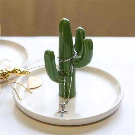 Cactus Ring Holder, Clay Jewellery Holder, Cactus Ring, Ring Halter, Cactus Ceramic, Pottery Ring, Jewelry Dishes, Cactus Jewelry, Ceramic Jewelry Dish