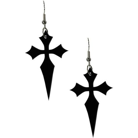 Accessories Gothic, Accessories Goth, Jewelry Goth, Gothic Jewellery, Dagger Earrings, Goth Earrings, Earrings Gothic, Edgy Jewelry, Gothic Cross