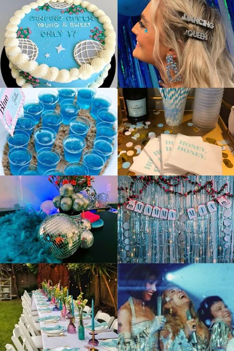 there's a lot of fun and a good atmosphere with ABBA's songs Mama Mia Dancing Queen Birthday, 17 Theme Party, Party Ideas For 17th Birthday, Abba Bday Party, 17 Birthday Ideas Theme, Abba Theme Birthday Party, Birthday Party Themes 20 Years Old, 28 Birthday Theme For Her, 20 Birthday Party Ideas Decoration