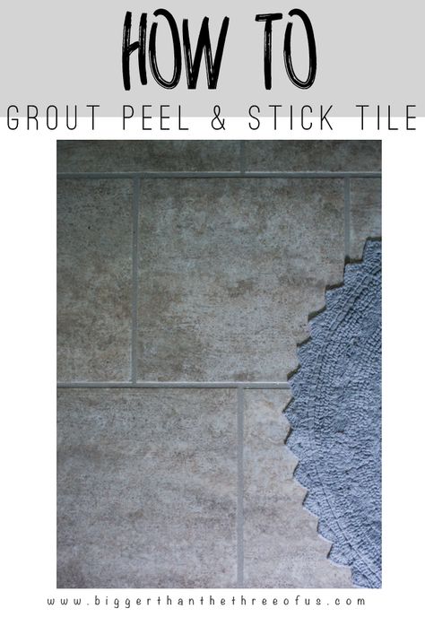 This "how-to" tutorial will show you how to grout peel and stick tile. it's so easy! Groutable Vinyl Tile, How To Grout, Kitchen Backsplash Peel And Stick, Peel And Stick Tiles, Stick Tiles, Peel And Stick Floor, Easy Cleaning Hacks, Peel And Stick Tile, Vinyl Tile