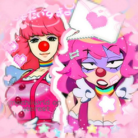 nyo repowsts 🌈🐾 Clown Woman, Clown Girl, Cute Clown, Toy Food, Ace Attorney, Pfp Ideas, Tornado, Cute Icons, Female Art