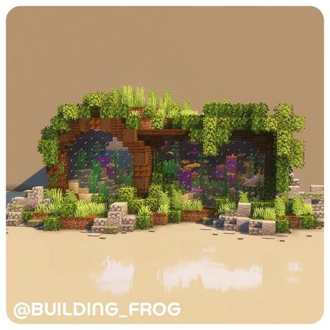 Ocelot Minecraft Enclosure, Minecraft Pet Enclosure, Minecraft Skeleton Farm Design, Axolotl Tank Ideas Minecraft In Wall, Minecraft Aquarium Ideas Outside, Armadillo Habitat Minecraft, Minecraft Aquarium Axolotl, Minecraft Kennel, Aquarium Design Minecraft