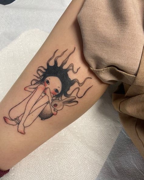 Aya Tattoo, Takano Aya, Artsy Tattoos, Her Drawing, Tats Ideas, Aya Takano, Tattoos Inspo, Pokemon Tattoo, Small Pretty Tattoos