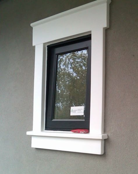 stucco window trim | Smooth Fauxcrete Trim | Golden State Stucco ... Outdoor Window Trim, Modern Window Trim, Exterior Window Trim Ideas, Exterior Window Trim, Exterior Door Trim, Exterior Window, Double Doors Interior, House Trim, Window Trim Exterior