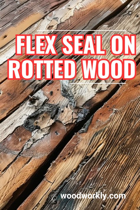 Discover how to rescue rotted wood with Flex Seal! Learn step-by-step techniques to repair and restore damaged wood using Flex Seal, a versatile sealant that fills cracks and seals leaks. Say goodbye to rot and hello to a sturdy, waterproof surface with this easy DIY solution. Protect your wood and enhance its longevity with Flex Seal! #FlexSeal #RottedWoodRepair #DIY Flex Seal Projects Diy, Cleaning Deck Wood, Sealing Wood, Diy Furniture Repair, Diy Hardwood Floors, Deck Wood, Flex Seal, Floor Refinishing, Deck Repair