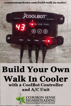 A CoolBot and household window A/C unit lets you turn any well insulated room into a walk in cooler, saving you thousands versus a commercial cooler. Diy Walk In Cooler How To Build, Walk In Cooler Ideas, Diy Walk In Cooler, Home Butcher Shop Ideas, Meat Processing Room Ideas, Walkin Cooler, Walk In Cooler, Deer Processing, Food Storage Rooms