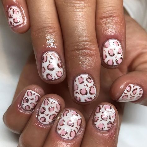 DREAM NAILS on Instagram: “@the_gelbottle_inc NEWBY Pina Coladaaa as the Base colour 🙀😻! Petal & Rose Gold for the Leopard Print ✨..(020 Builder in a Bottle has Also…” Gold Leopard Print Nails, Gold Leopard Nails, Builder In A Bottle, Leopard Nail Art, Different Nail Shapes, Leopard Print Nails, Short Nails Art, Print Nails, Leopard Nails