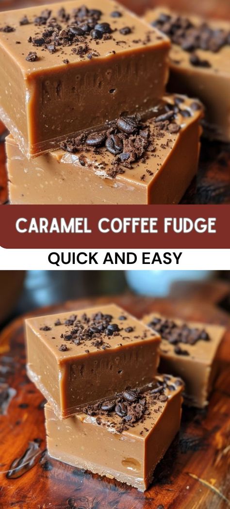 How To Wrap Fudge Packaging Ideas, Coffee Candy Recipe, Coffee Fudge Recipes Easy, Caramel Coffee Fudge, Delicious Fudge Recipes, Classic Fudge Recipes, Candy Filling Recipes, Fudge Flavors Unique, Fall Fudge Recipes