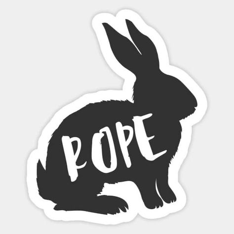 Rope Bunny Tattoo, Bunny Tattoo, Bunny Tattoos, Tattoo Idea, North West, Cool Tattoos, Sticker Design, Okay Gesture, Design