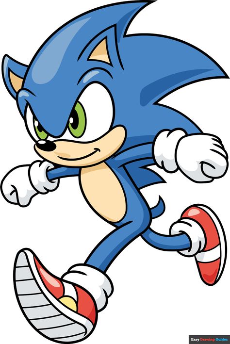 How to Draw Sonic the Hedgehog Running Featured Imagew How To Draw Sonic Characters Tutorials, Sonic Pictures To Color, Sonic Art Drawings, Sonic Painting Ideas, Easy Sonic Drawing, Sonic Running Drawing, How To Draw Sonic The Hedgehog, Sonic Bedroom Ideas Kids Rooms, Sonic Pumpkin Painting